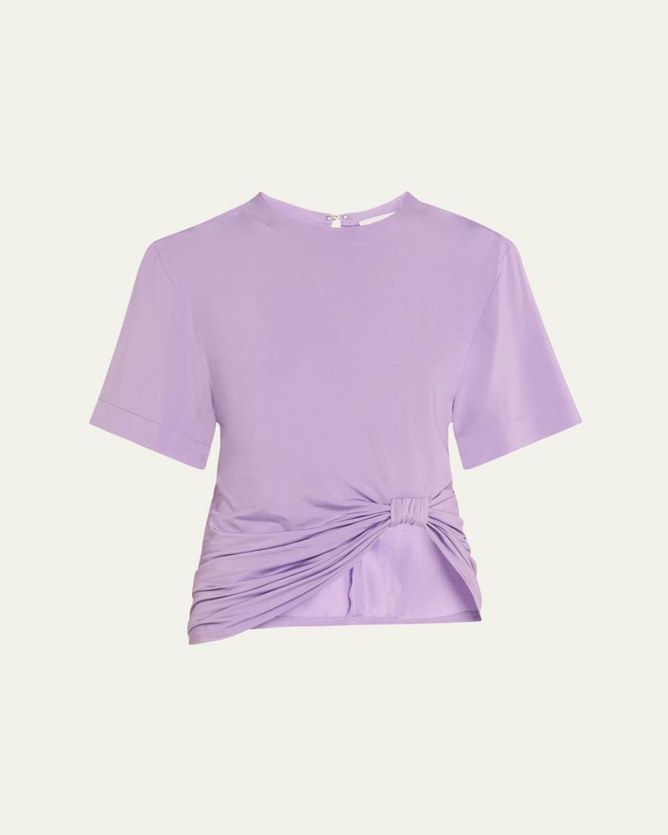 Short-Sleeve Ruched T-Shirt